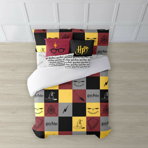 Housse de couette Harry Potter Poudlard 260 x 240 cm lit 180