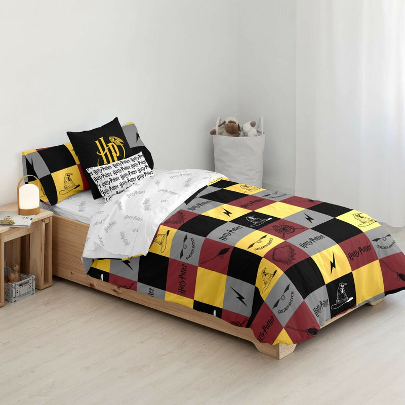 Housse de couette Harry Potter Poudlard 155 x 220 cm Lit de 90