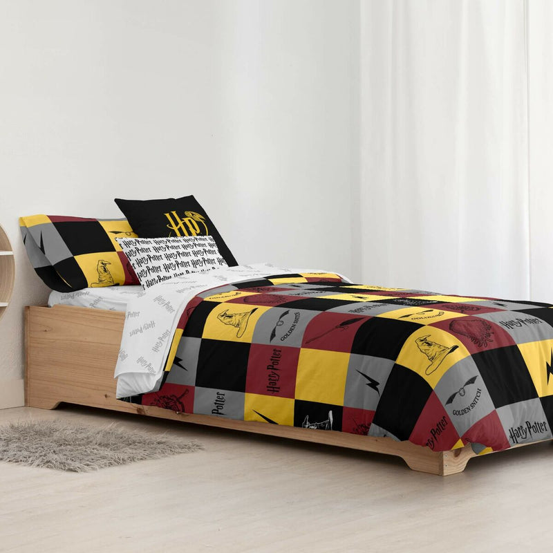 Housse de couette Harry Potter Poudlard 155 x 220 cm Lit de 90