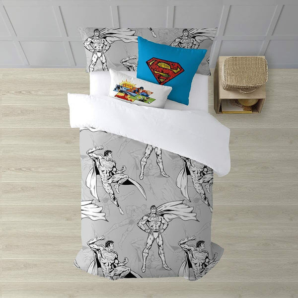 Funda Nórdica Superman Superman Gris 220 x 220 cm