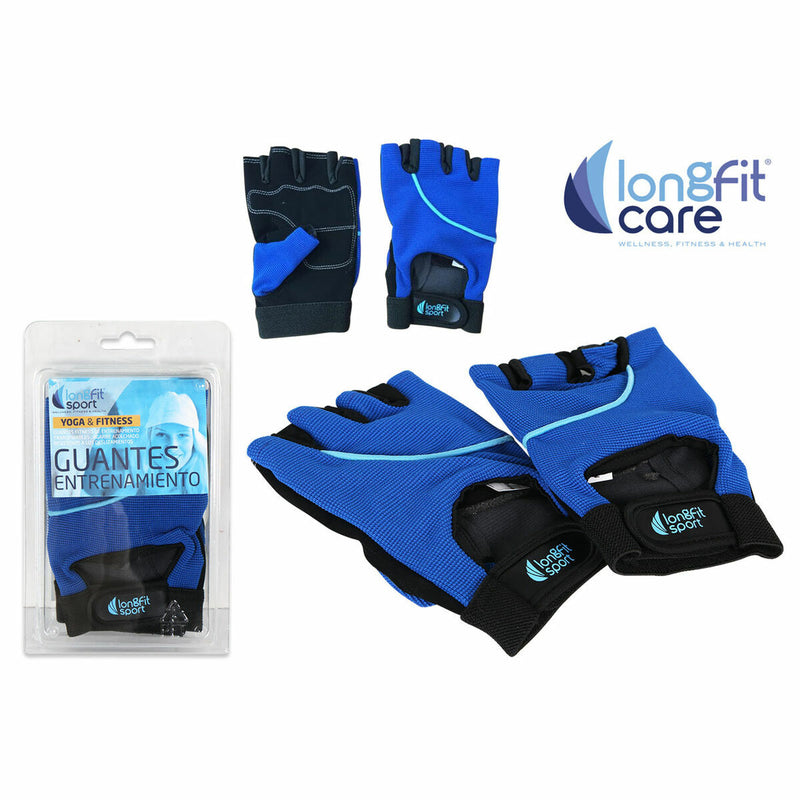 Guantes de Entrenamiento LongFit Sport Longfit sport Azul/Negro