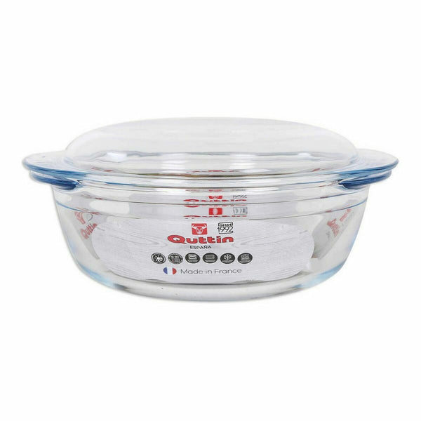 Cocotte Avec Couvercle Quttin Verre 2,2 + 0,8 L (3 Utés)