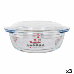 Cocotte Avec Couvercle Quttin Verre 2,2 + 0,8 L (3 Utés)