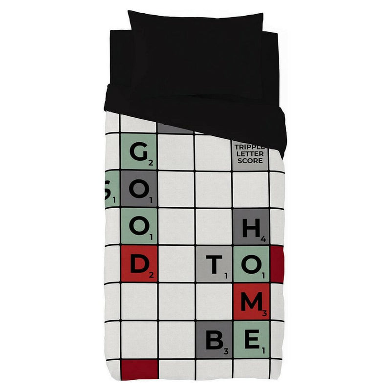 Funda Nórdica Naturals Scrabble Cama de 180/190 (260 x 220 cm)