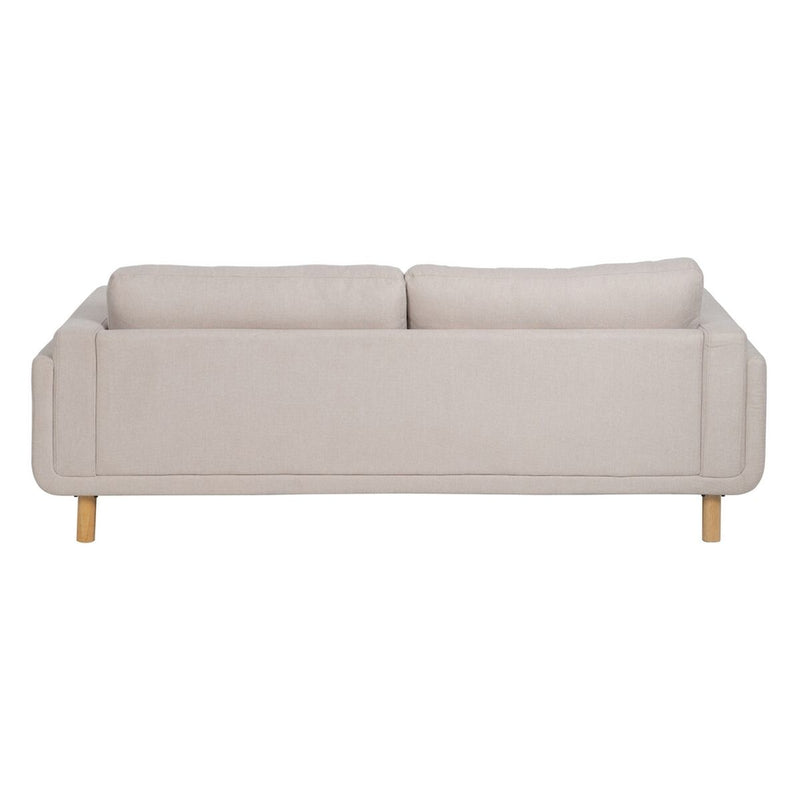 Sofá de 3 Plazas Beige 216 x 90 x 82 cm