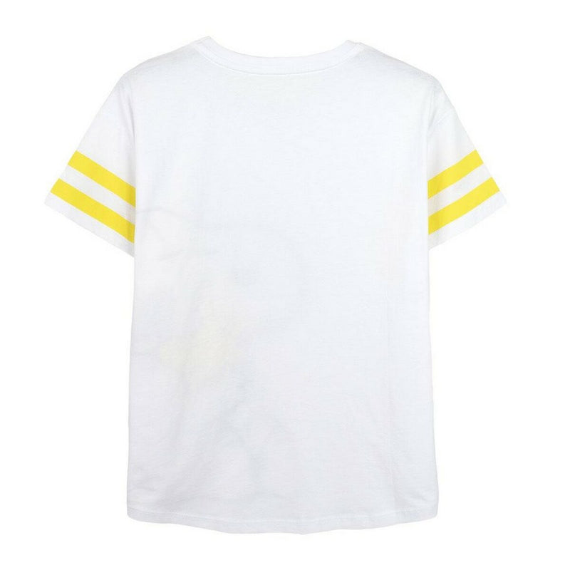 T-Shirt à Manches Courtes Femme Snoopy Blanc