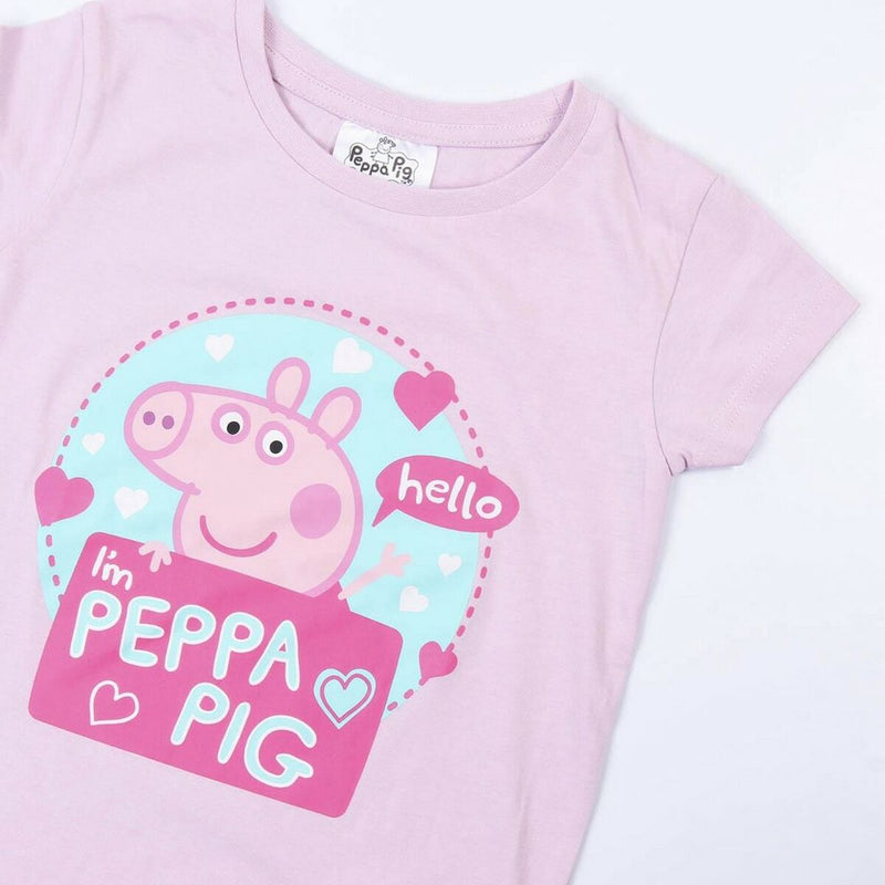 Pijama de Verano Peppa Pig Rosa