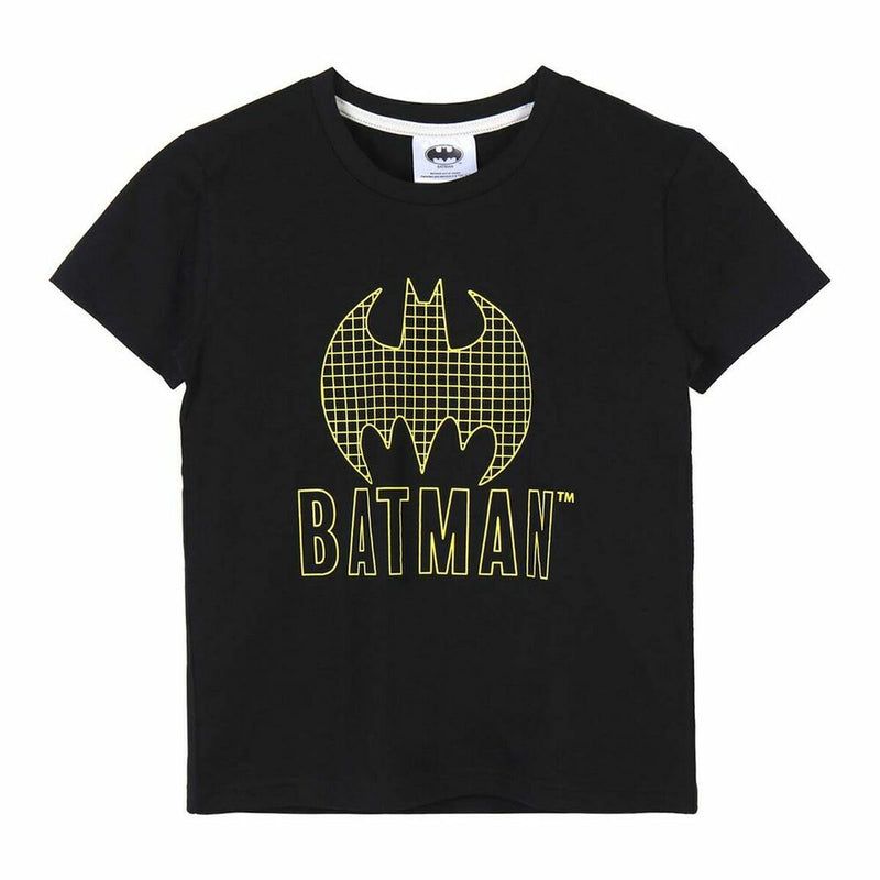 Camiseta de Manga Corta Infantil Batman Negro