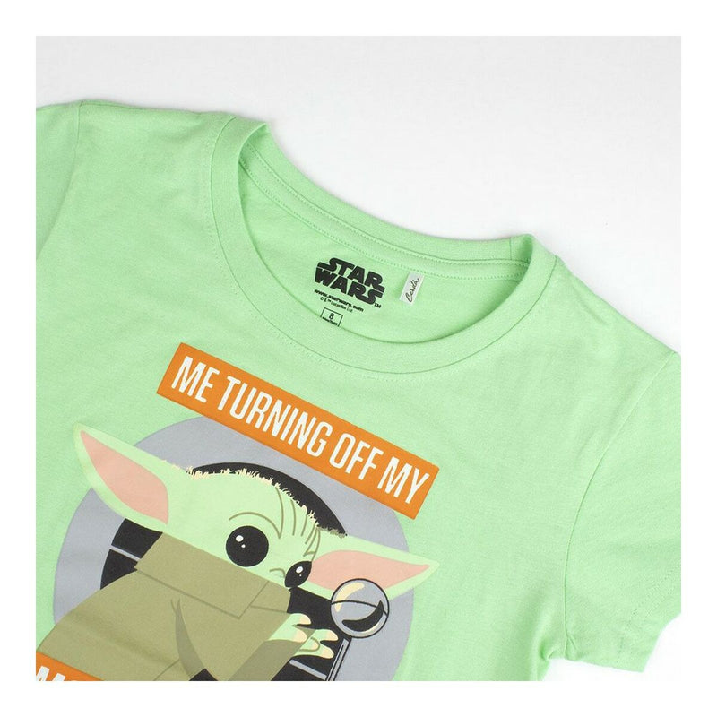 Pijama de Verano The Mandalorian Verde Verde Claro Infantil