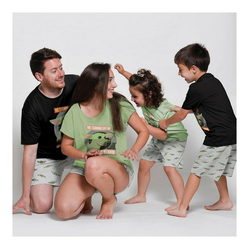 Pijama de Verano The Mandalorian Verde Verde Claro Infantil