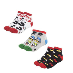 Chaussettes unisexes Mickey Mouse 3 paires