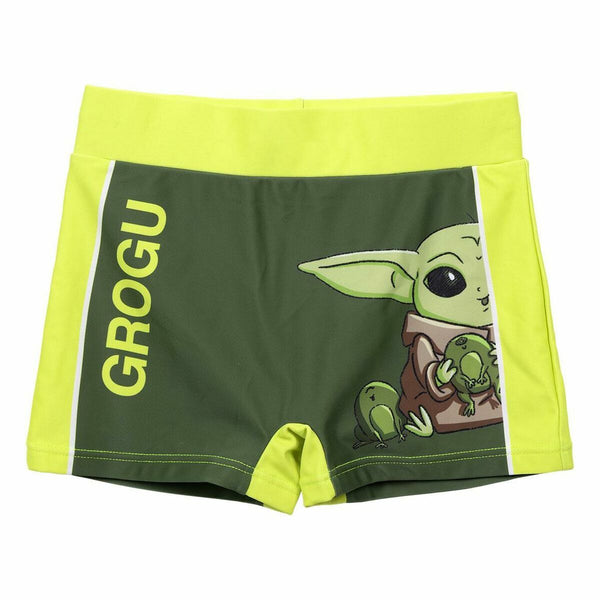 Bañador Boxer Para Niños The Mandalorian Verde