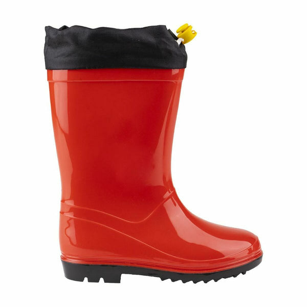 Bottes en caoutchouc rouges pour enfants Mickey Mouse