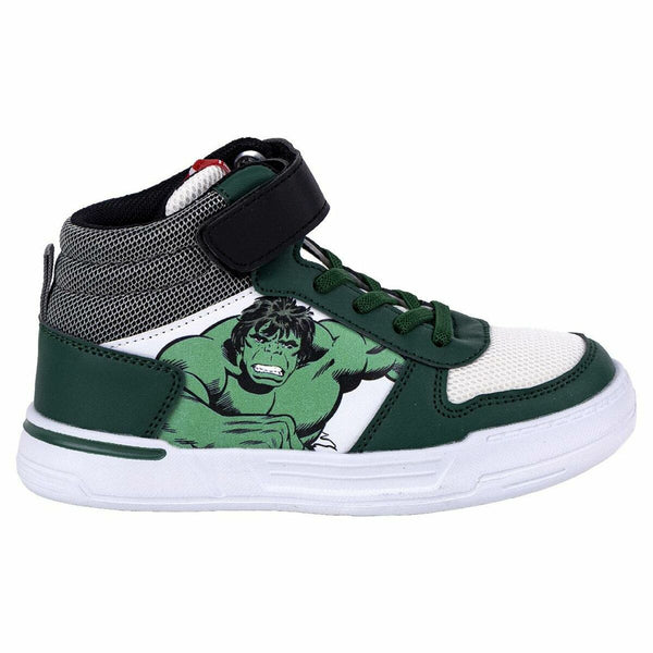 Botas Casual Infantiles The Avengers Hulk Verde