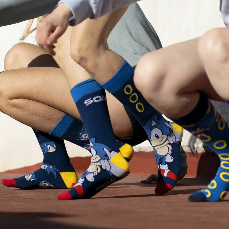 Chaussettes Sonic Bleu Foncé