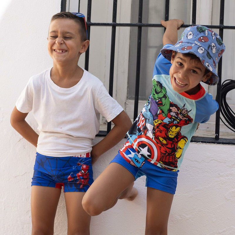 Bañador Boxer Para Niños The Avengers Azul oscuro