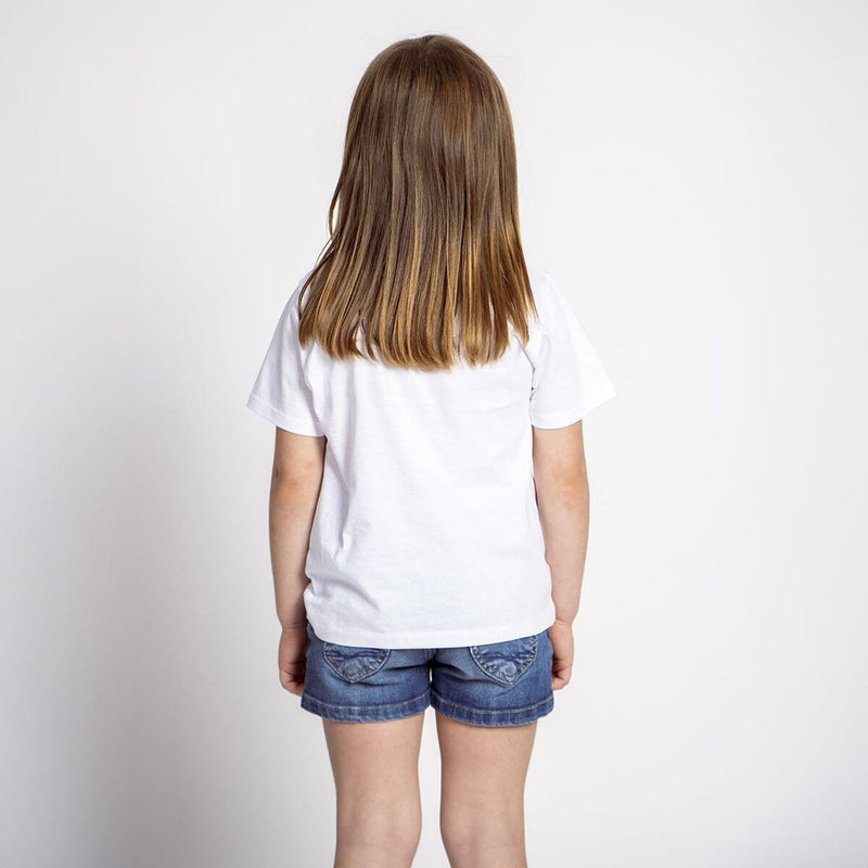 T-shirt à manches courtes pour enfants White Stitch