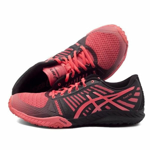 Chaussures de sport Asics Fuzex TR pour femmes rouges