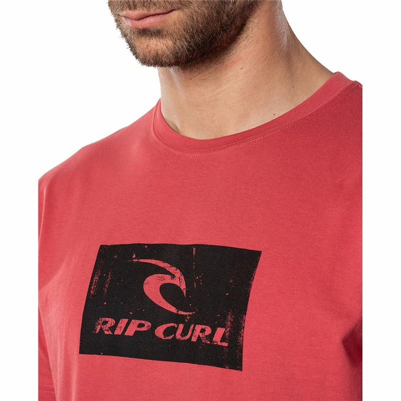 T-shirt à manches courtes Rip Curl Hallmark rouge pour hommes