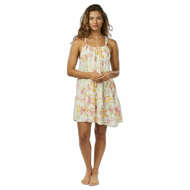 Vestido Rip Curl Sun Dance Up Blanco Tropical