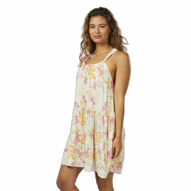 Vestido Rip Curl Sun Dance Up Blanco Tropical