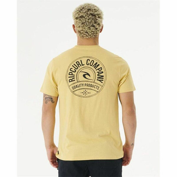 Camiseta Rip Curl Stapler Amarillo Hombre