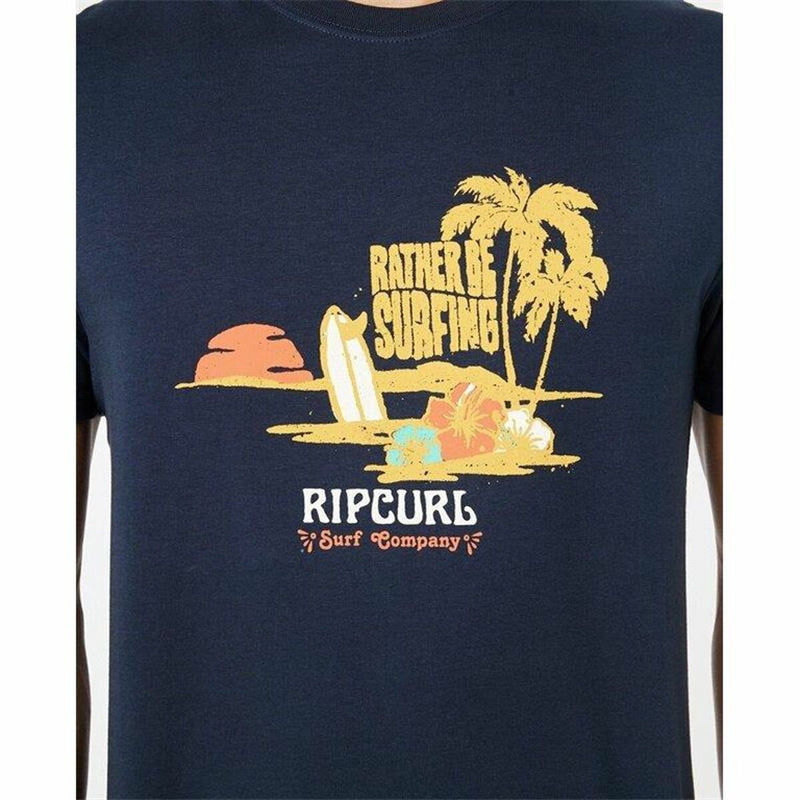 T-shirt Rip Curl Framed Bleu Marine Homme