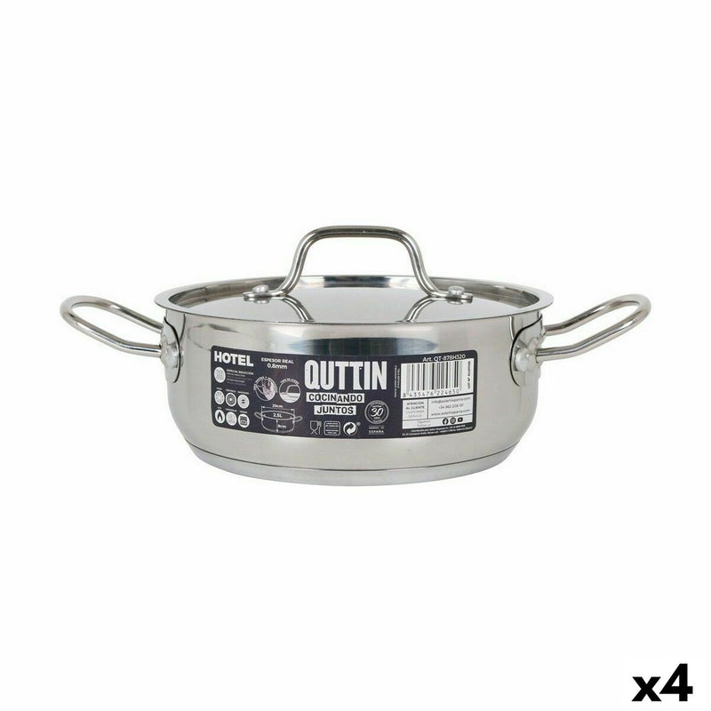 Cocotte Avec Couvercle Quttin Hotel Acier ø 20 x 8 cm (4 Utés)