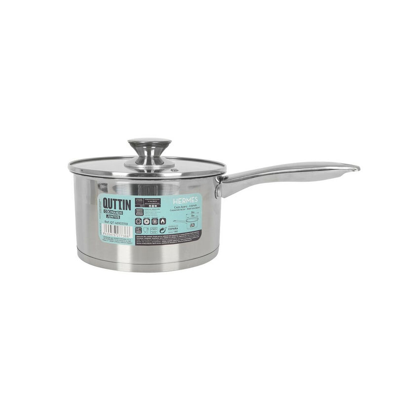 Casserole avec Couvercle Quttin Hermes 2,2 L Acier (8 Utés)