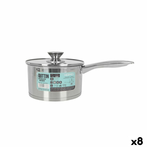 Casserole avec Couvercle Quttin Hermes 2,2 L Acier (8 Utés)