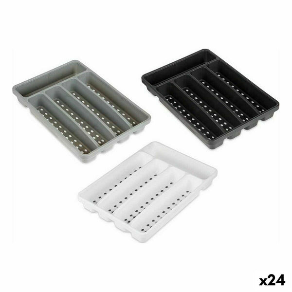 Organizador para Cubiertos Polipropileno 22,5 x 4,5 x 32 cm (24 Unidades)