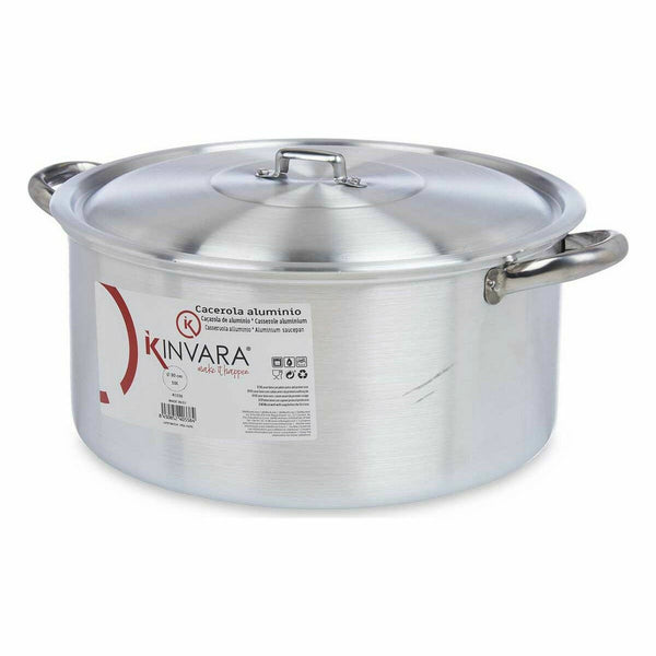 Casserole Avec Couvercle En Aluminium Argenté 10 L (6 Utés)