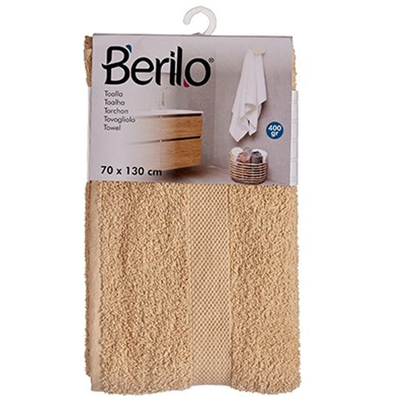 Serviette de bain crème 70 x 130 cm (3 Unités)