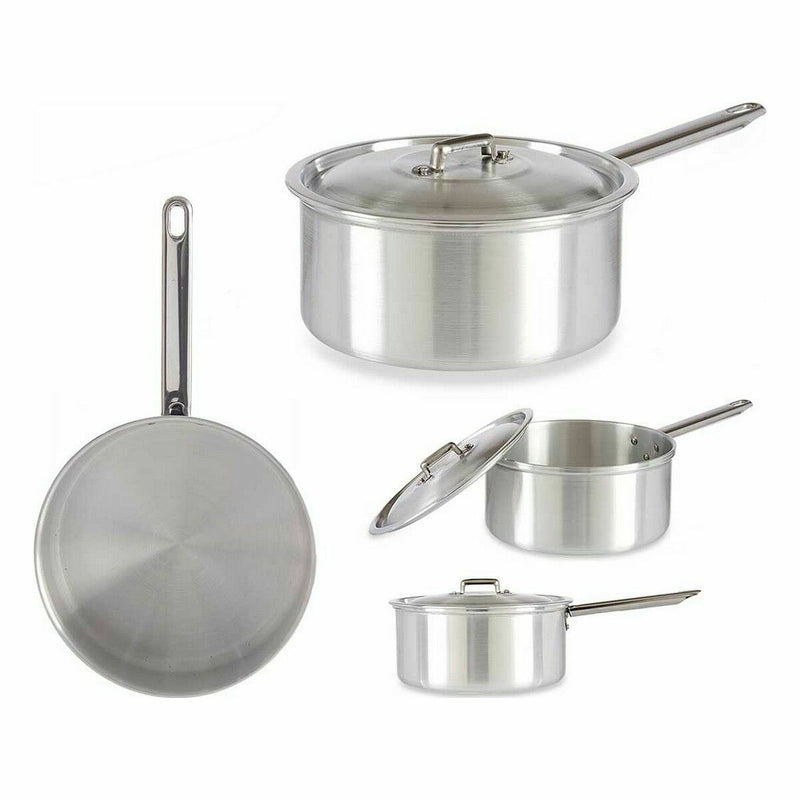 Casserole avec Couvercle Aluminium Argenté 3 L 22 x 12 x 38 cm (10 Utés)