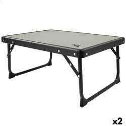 Table Pliante de Camping Aktive Gris 56 x 25 x 40 cm (2 Utés)