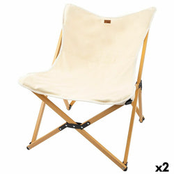 Silla de Camping Plegable Aktive Tierra 58 x 73 x 61 cm (2 Unidades)