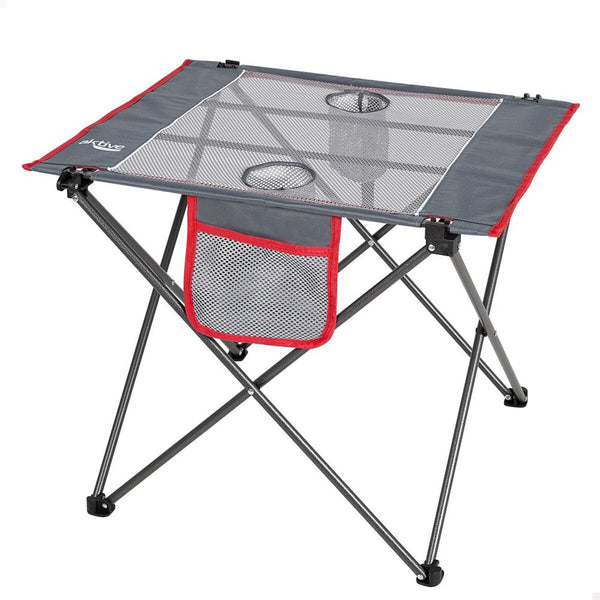 Mesa Plegable Aktive Camping Gris 62 x 50 x 50 cm (2 Unidades)