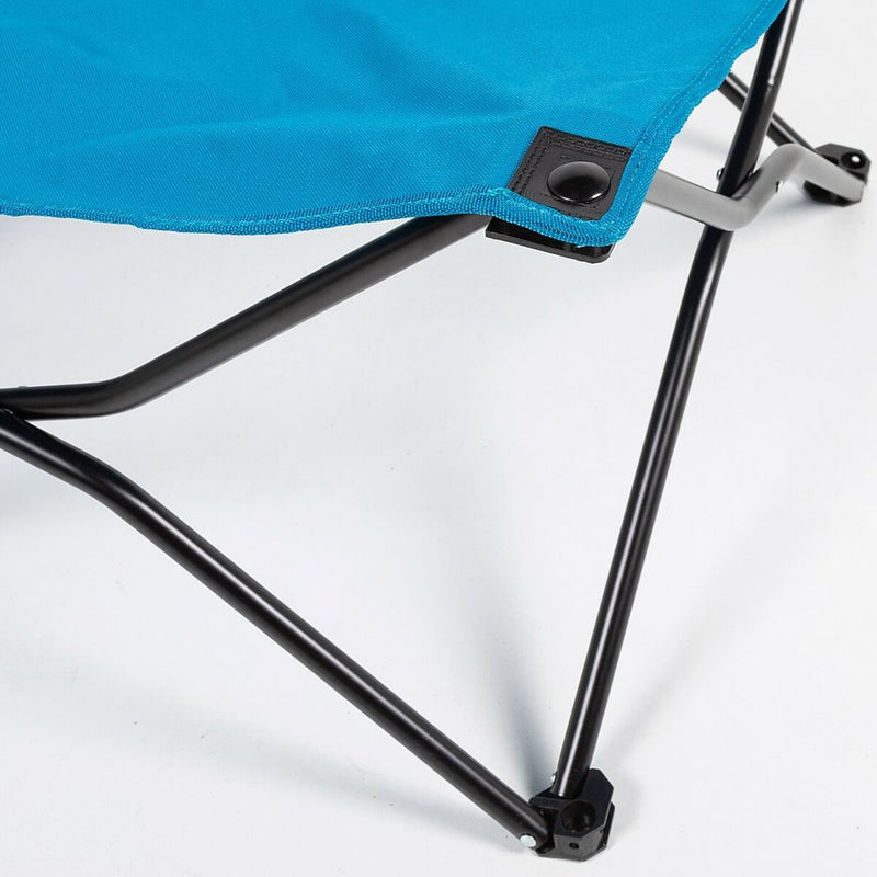 Lit pliant de camping Aktive bleu 178 x 62 x 38 cm 178 x 38 x 62 cm (2 unités)